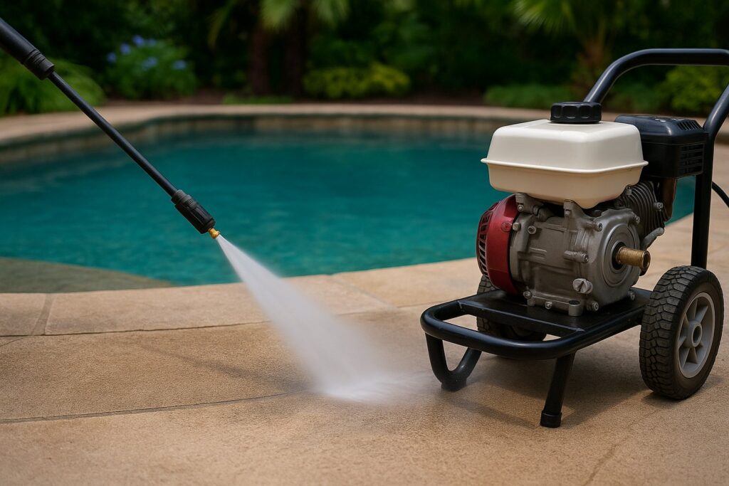 Pressure washing near me in Carrollton, Dallas, Garland, Plano, Richardson, TX for driveway, patio, siding, sidewalk & home pressure washing.