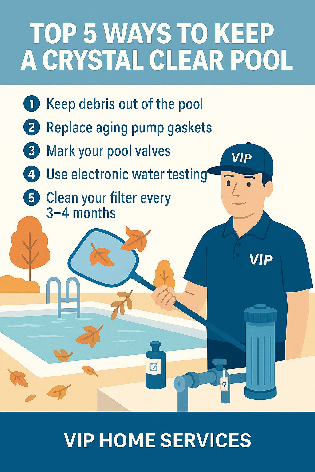 top 5 ways to keep crystal clear pool