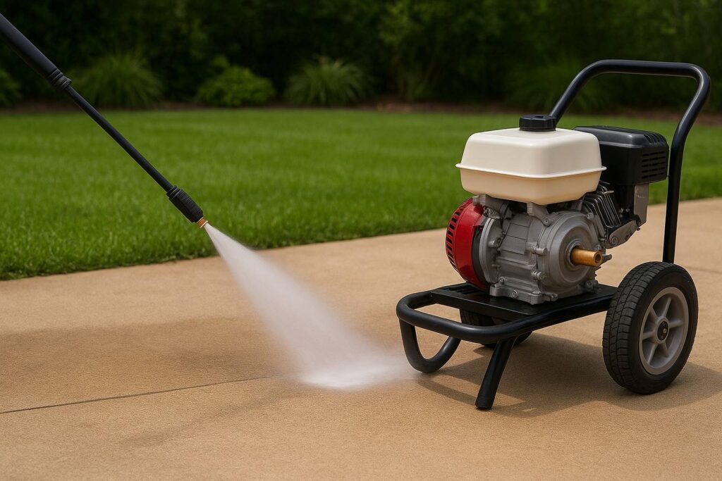 Pressure washing near me in Carrollton, Dallas, Garland, Plano, Richardson, TX for driveway, patio, siding, sidewalk & home pressure washing.